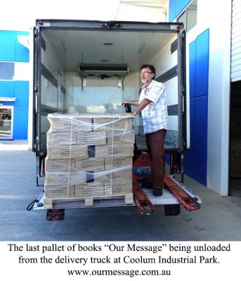 Unloading the shipment of books